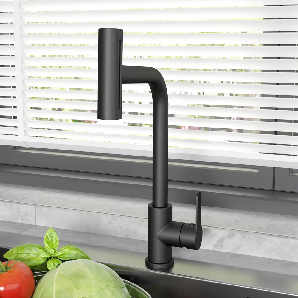Commercial Kitchen Mixer Tap - Preto pull out torneira da pia