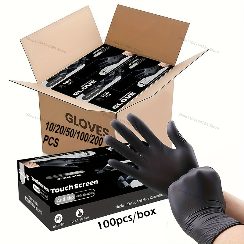 Commercial Kitchen Gloves - Luvas descartáveis de nitrilo à prova