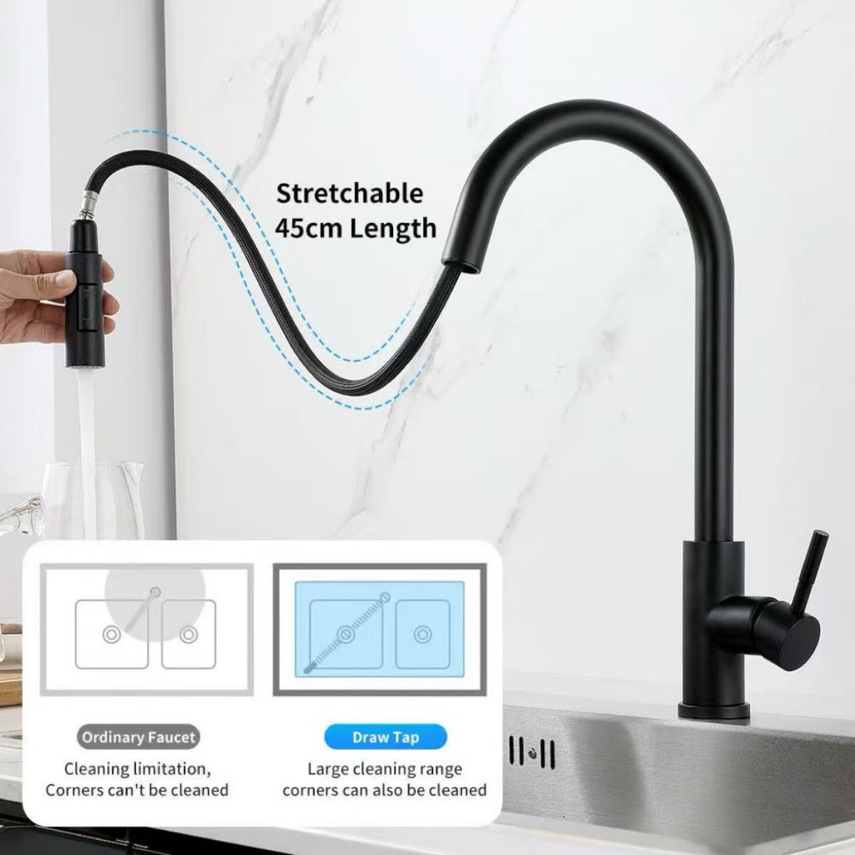 Commercial Kitchen Mixer Tap - Torneira de Cozinha Monocomando com Bico