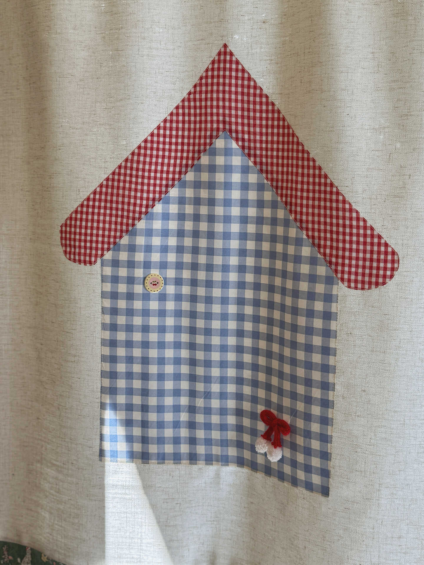 Commercial Kitchen Installation - Cortina de Porta Noren VIKAMA Gingham
