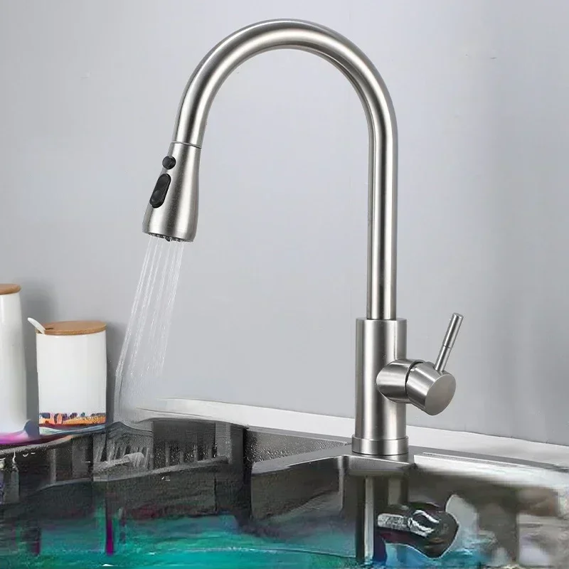 Commercial Kitchen Mixer Tap - Torneira de Cozinha Monocomando em Níquel
