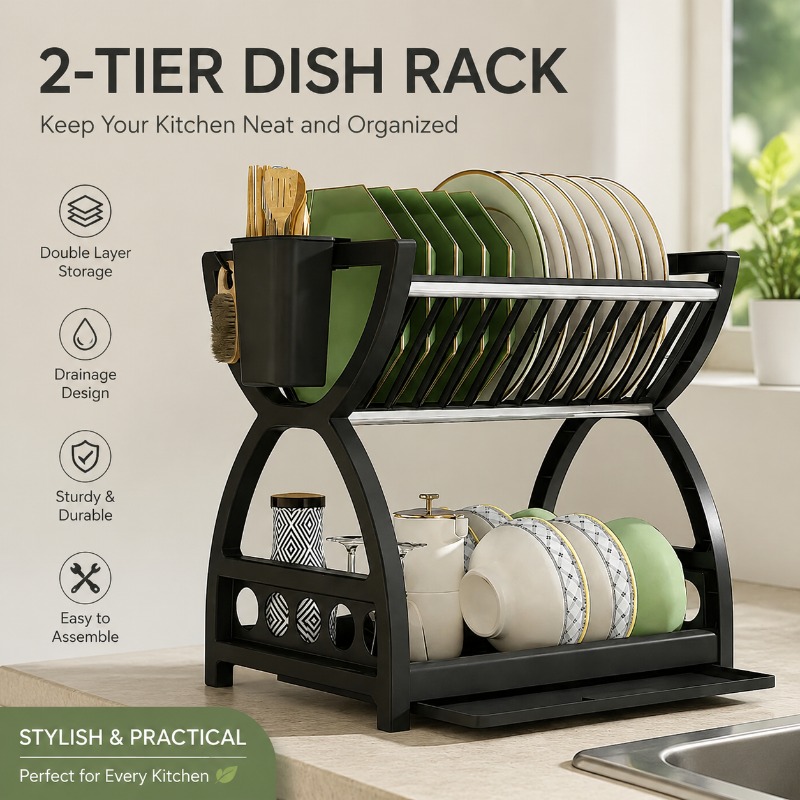 Commercial Kitchen Shelving - Escorredor de Louça de 2 Níveis