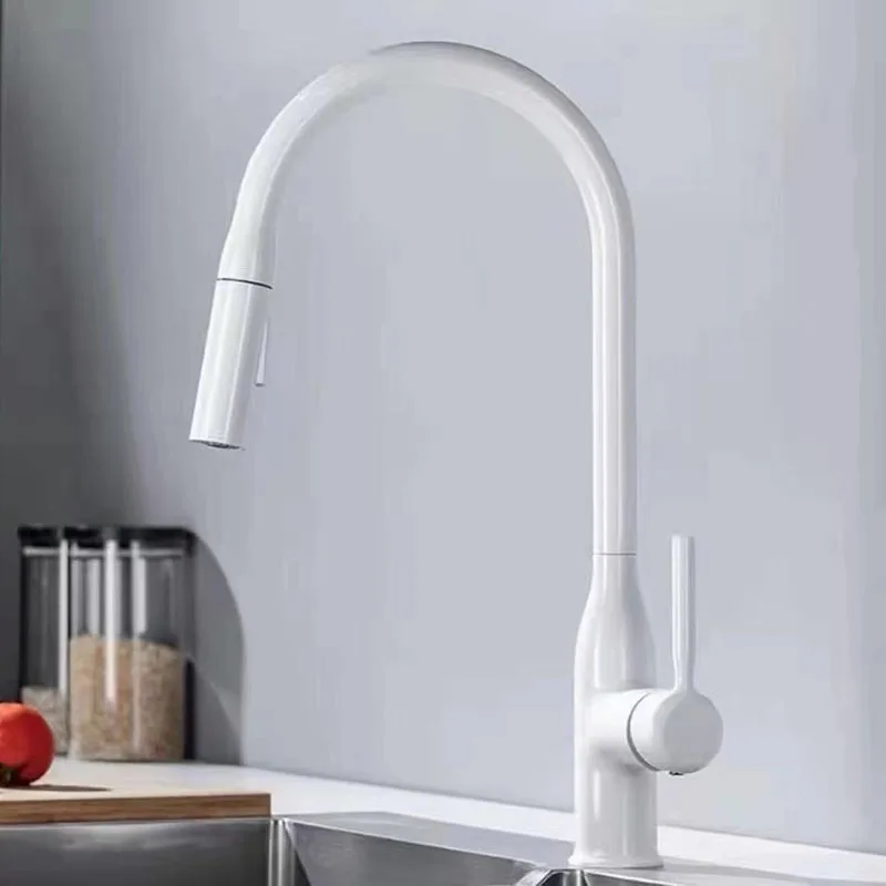 Commercial Kitchen Mixer Tap - GEGVE-Chrome-Shaped Faucet flexível, Torneira Pia da