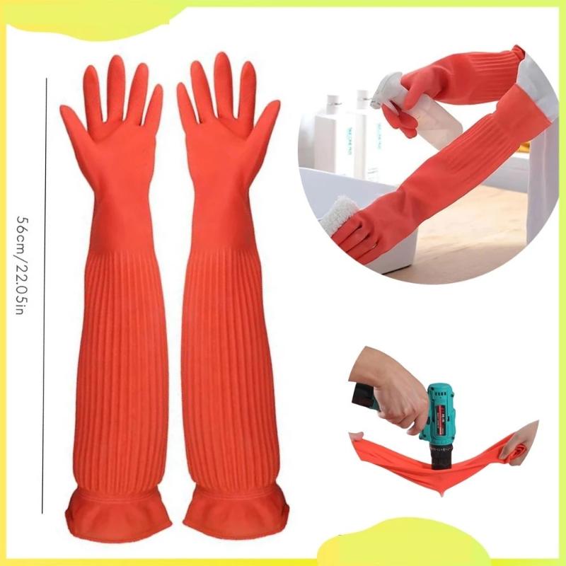 Commercial Kitchen Gloves - Luvas de Limpeza de Borracha Extra