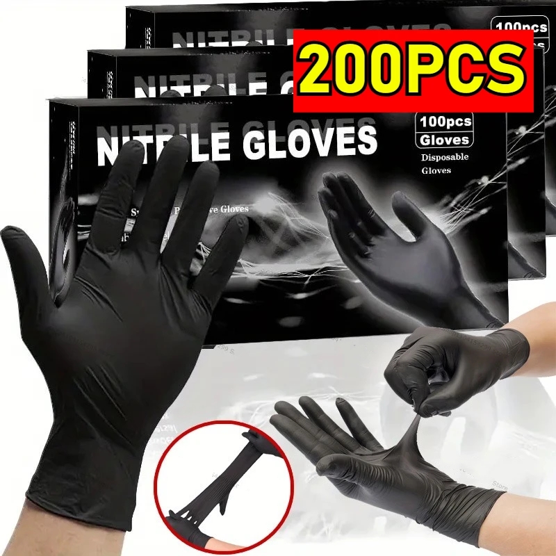 Commercial Kitchen Gloves - Luvas Descartáveis de Nitrilo Impermeáveis para
