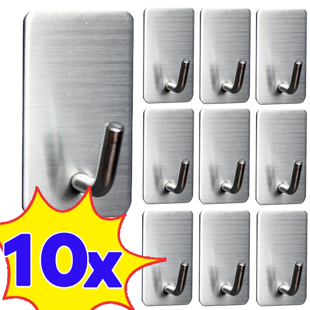 Commercial Kitchen Shelving - 1-10 pçs gancho autoadesivo de aço