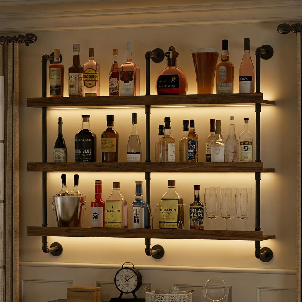 Commercial Kitchen Shelving - Suporte de parede para garrafas de
