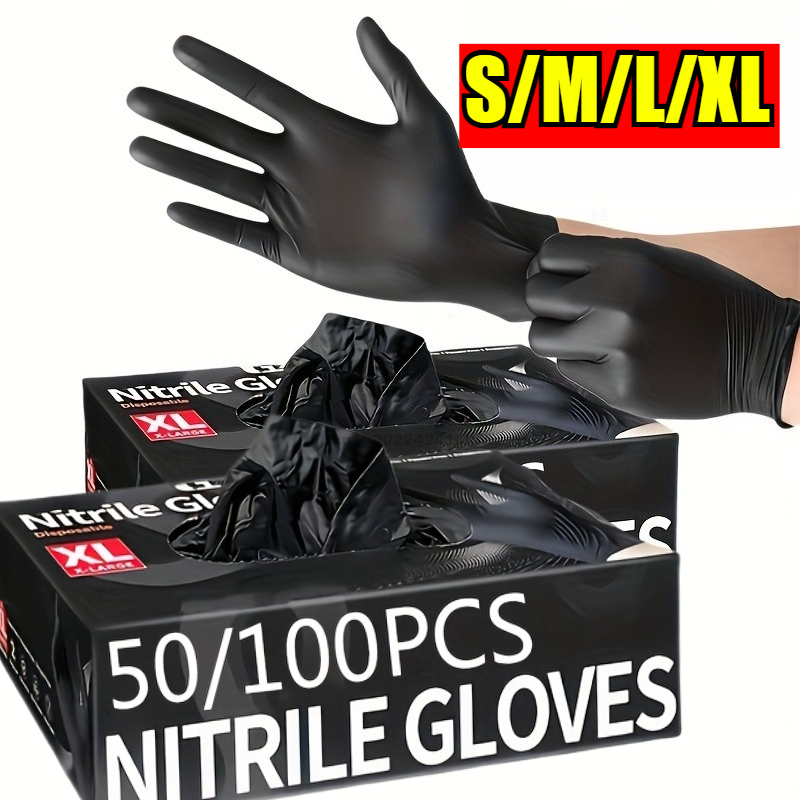 Commercial Kitchen Gloves - Luvas descartáveis de nitrilo à prova