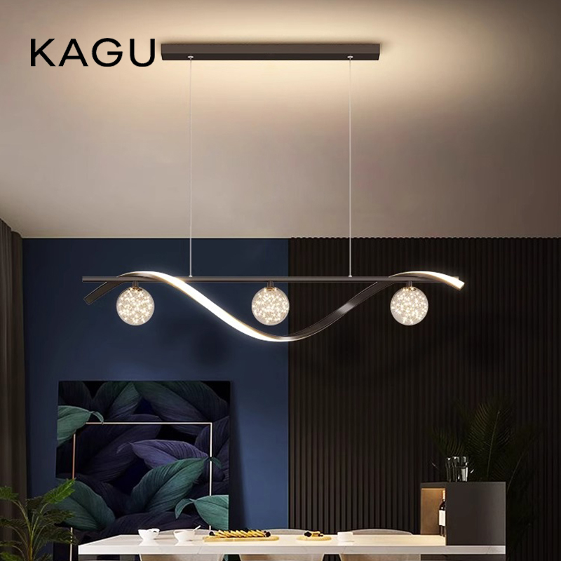 Commercial Kitchen Island - Moderno e minimalista led pingente lâmpadas