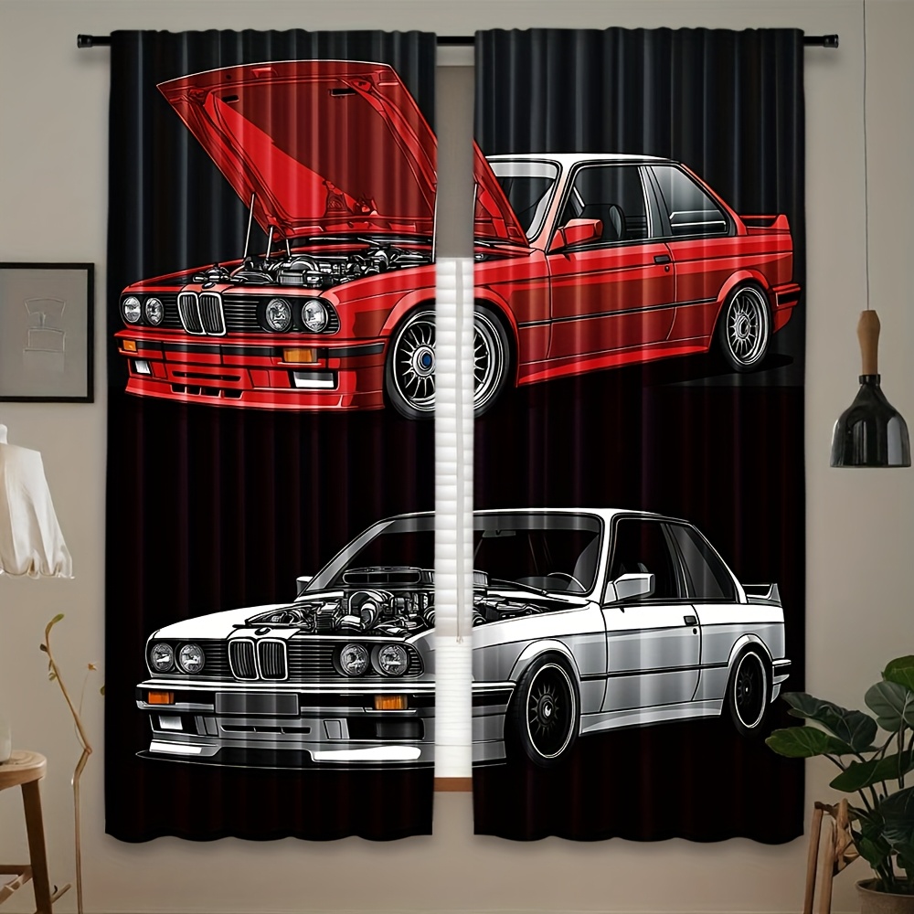 Commercial Kitchen Canopy - Conjunto de 2 Cortinas com Design