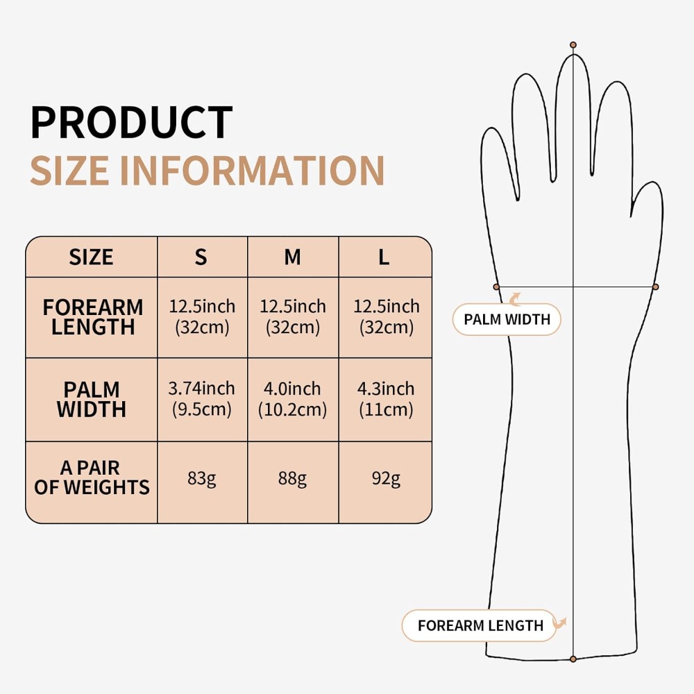 Luvas de borracha para lavar l - Commercial Kitchen Gloves avaliação e preço