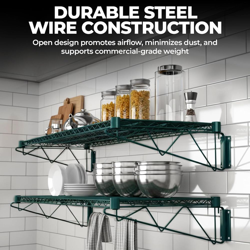 Prateleira de parede de fio ve - Wall Shelf Commercial Kitchen avaliação e preço