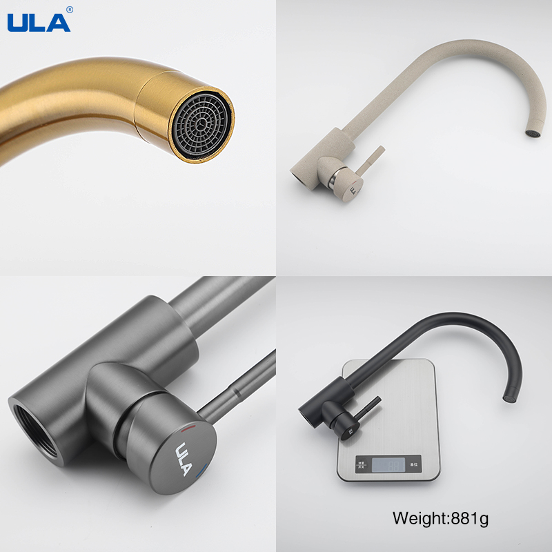 Ula torneira da cozinha de aço - Commercial Kitchen Mixer Tap avaliação e preço