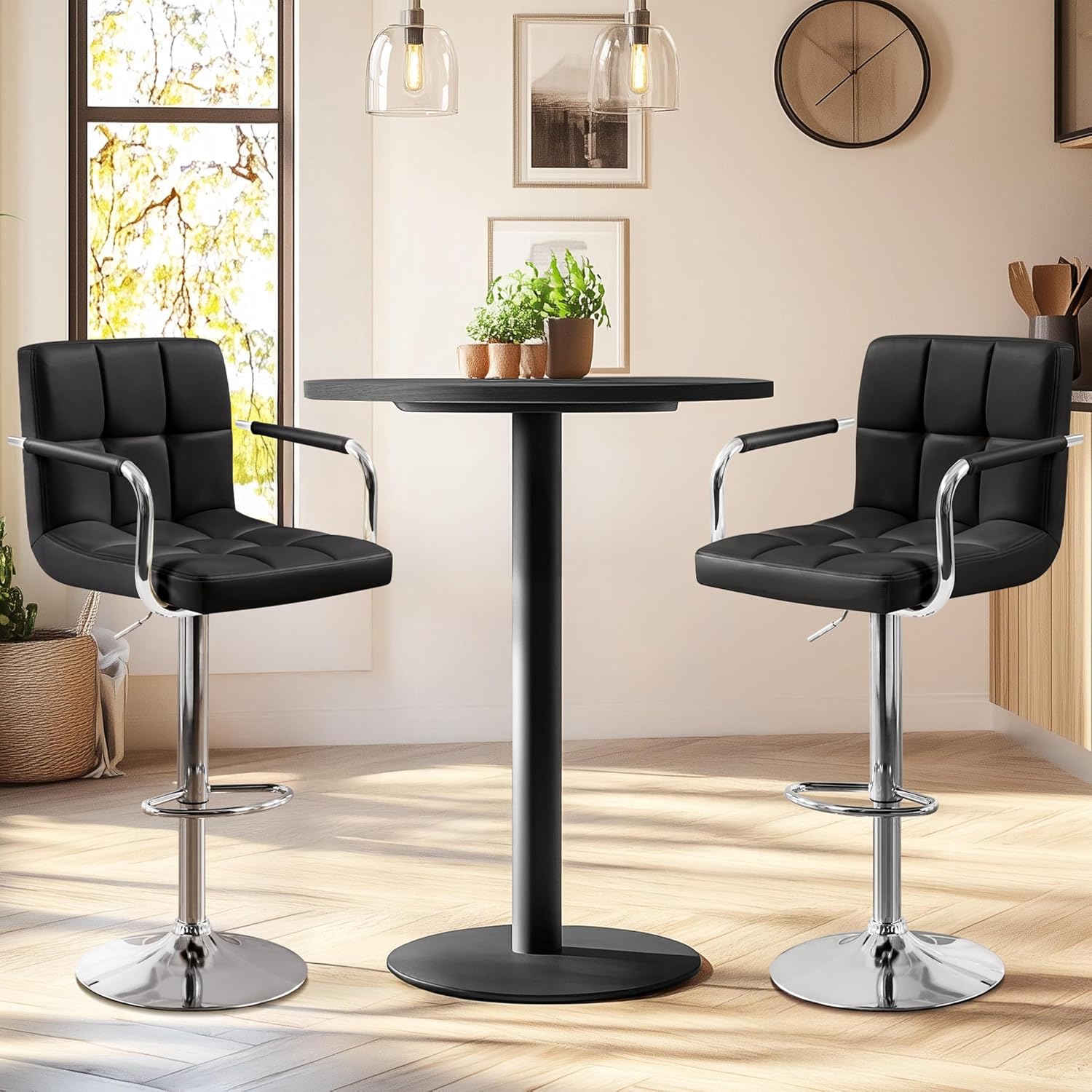 Conjunto de 2 bancos de bar, b - Commercial Kitchen Island avaliação e preço