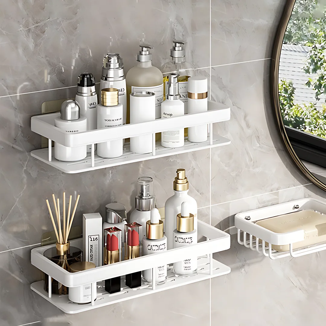 2 pçs prateleira do banheiro o - Commercial Kitchen Shelving avaliação e preço