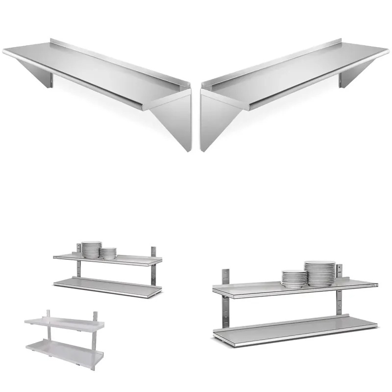 Prateleira Flutuante de Aço In - Wall Shelf Commercial Kitchen avaliação e preço