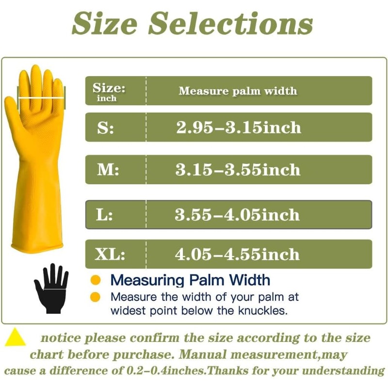 3 Pares de Luvas de Látex para - Commercial Kitchen Gloves avaliação e preço