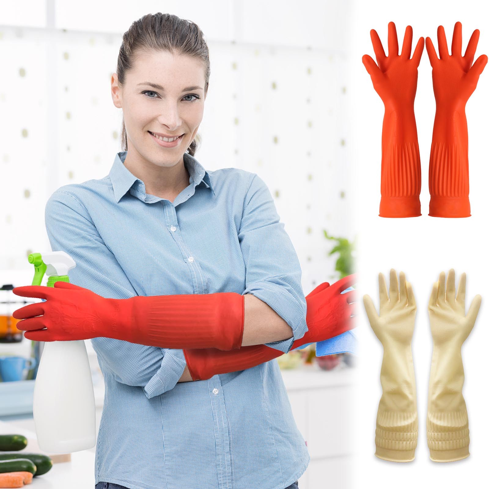 1 par flexível confortável luv - Commercial Kitchen Gloves avaliação e preço