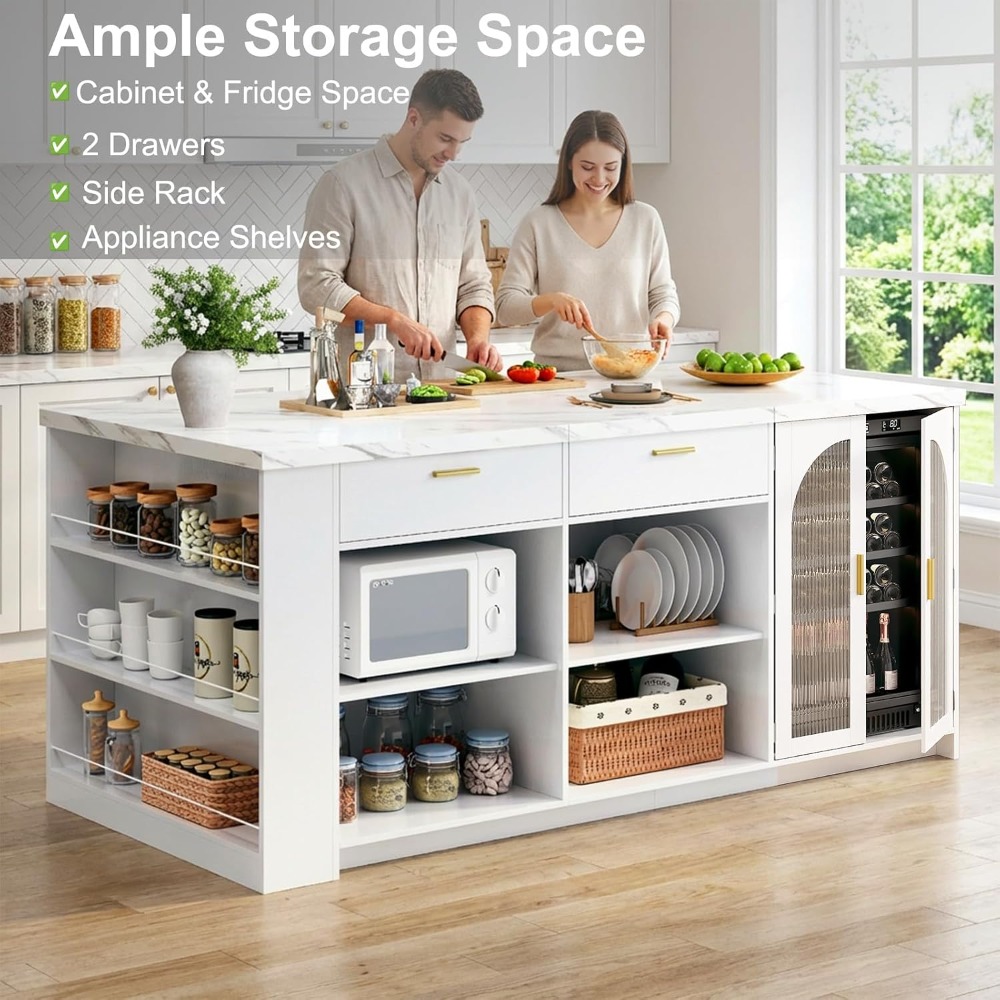 Ilha de cozinha grande de 71 p - Commercial Kitchen Island avaliação e preço