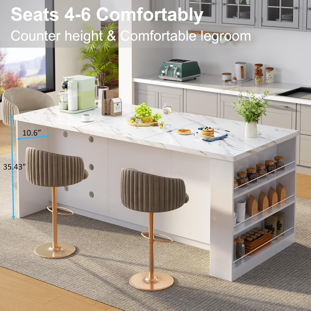 Ilha de cozinha grande de 71 p - Commercial Kitchen Island avaliação e preço