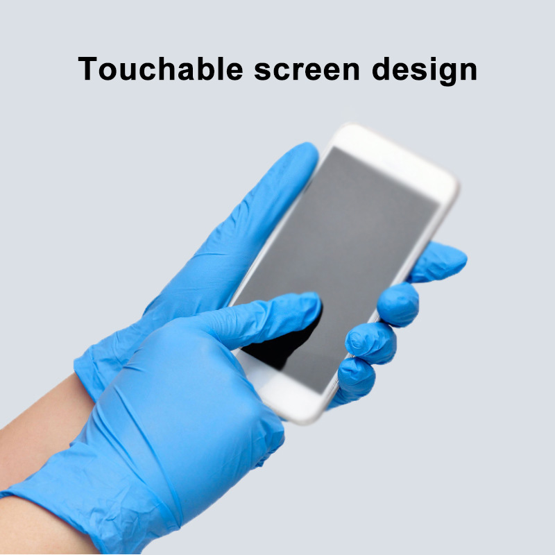 50/100 pçs luvas de nitrilo az - Commercial Kitchen Gloves avaliação e preço