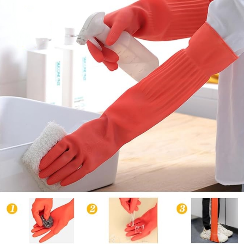 Luvas de limpeza de borracha e - Commercial Kitchen Gloves avaliação e preço