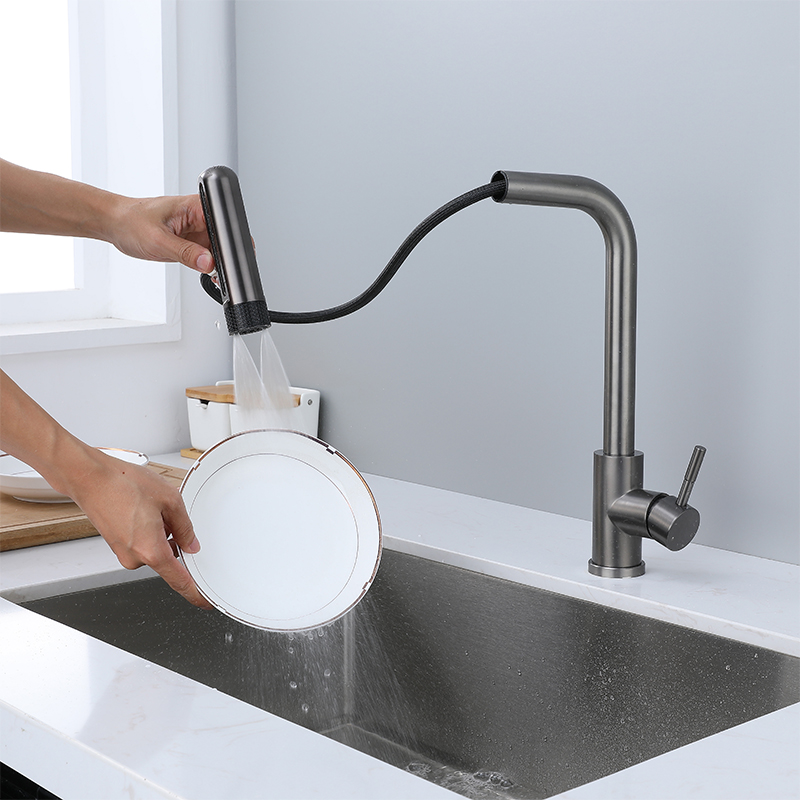 Torneiras de cozinha cinza com - Commercial Kitchen Mixer Tap avaliação e preço