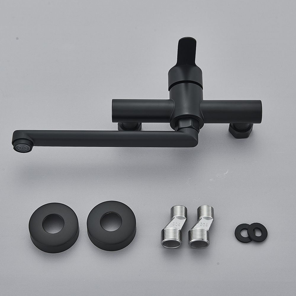 Torneira de parede preta para  - Commercial Kitchen Mixer Tap avaliação e preço