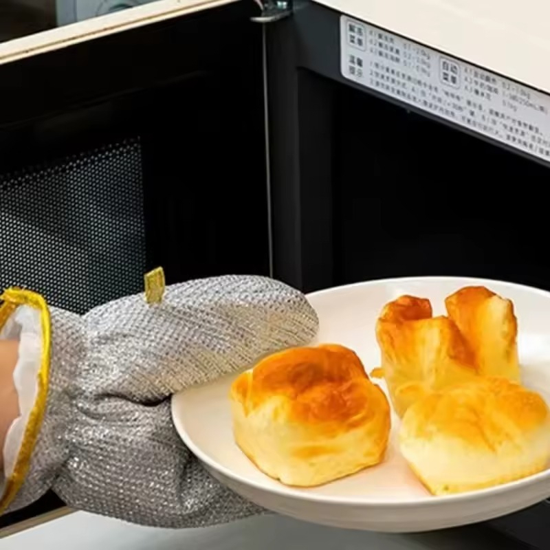 1/2 pçs luvas de prata luvas d - Commercial Kitchen Gloves avaliação e preço
