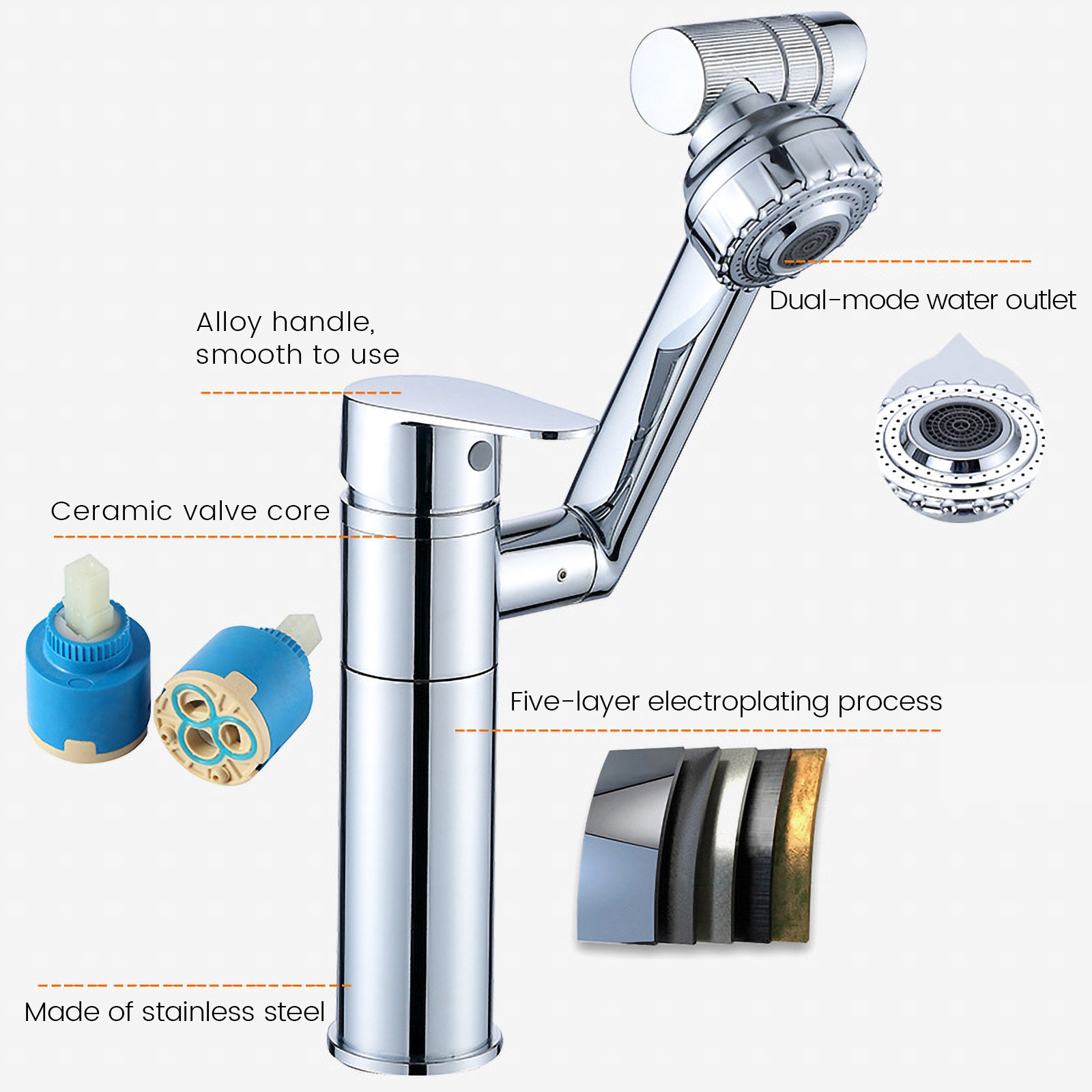 Torneira De Pia Preta Para Ban - Commercial Kitchen Mixer Tap avaliação e preço