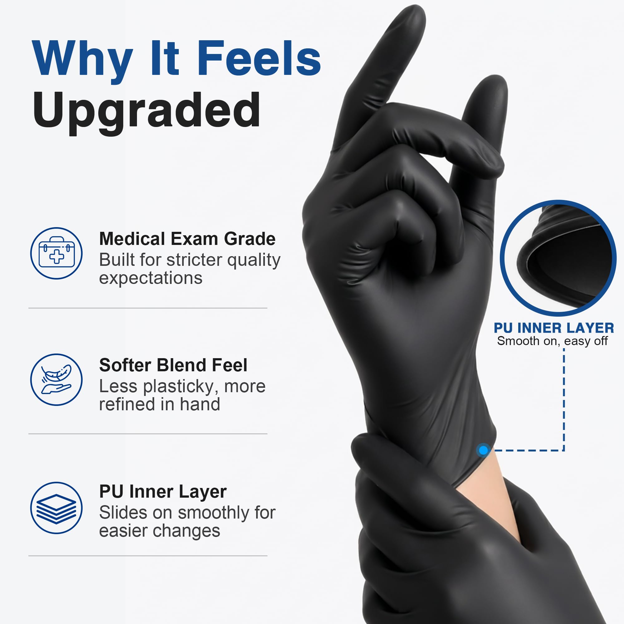 Luvas Descartáveis de Borracha - Commercial Kitchen Gloves avaliação e preço